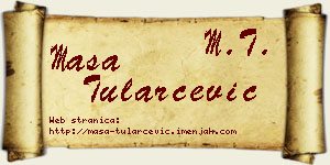 Maša Tularčević vizit kartica